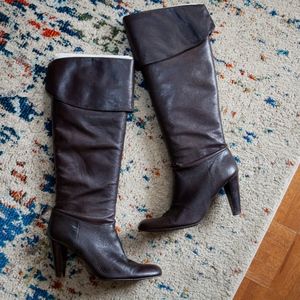 Calvin Klein Sandra Heeled Leather Boot